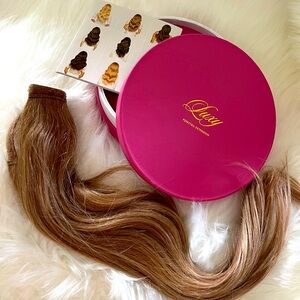 LuxyHair 16” Brond Balayage ponytail hair extension 100g. NEVER USED Gorgeous!